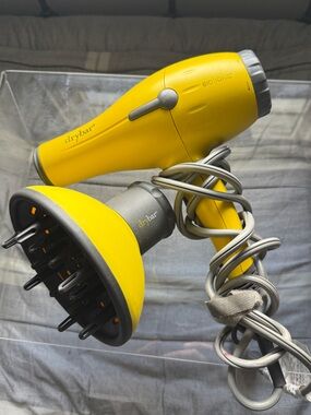 Drybar Yellow Compact Hair Dryer with Diffuser